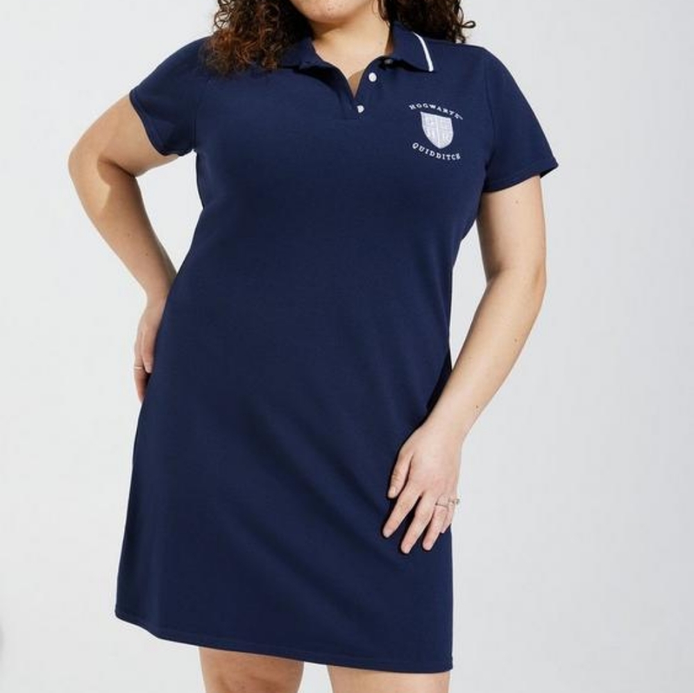 Torrid Navy Blue Harry Potter Hogwarts  Halloween Dress 2X 18/20 NWT